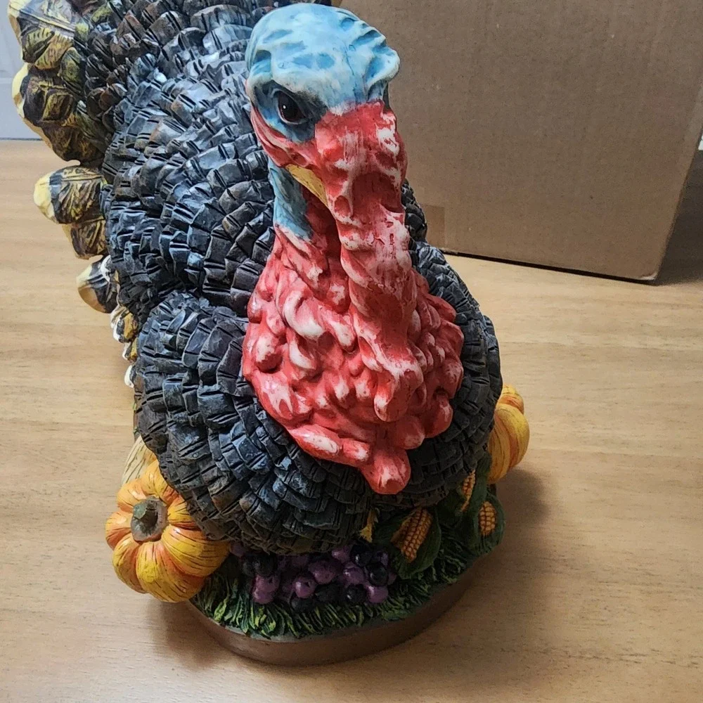 Design Toscana Tom The Turkey Resin Statue 15.5  Large Scale Fall Decor
